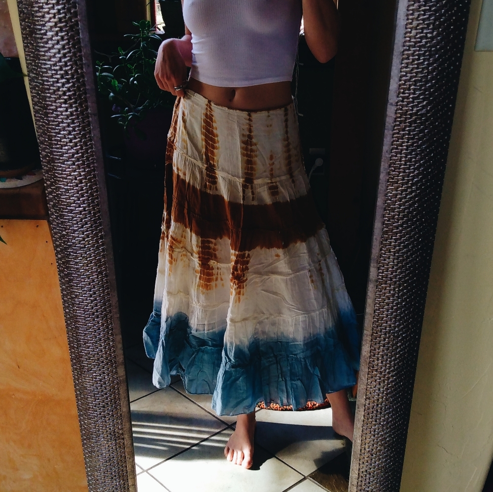 Boho Tie-Dye Skirt